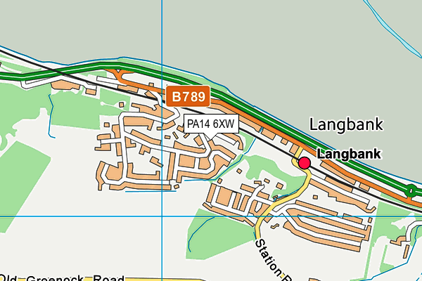 PA14 6XW map - OS VectorMap District (Ordnance Survey) PA14 6XW map - OS VectorMap District (Ordnance Survey)