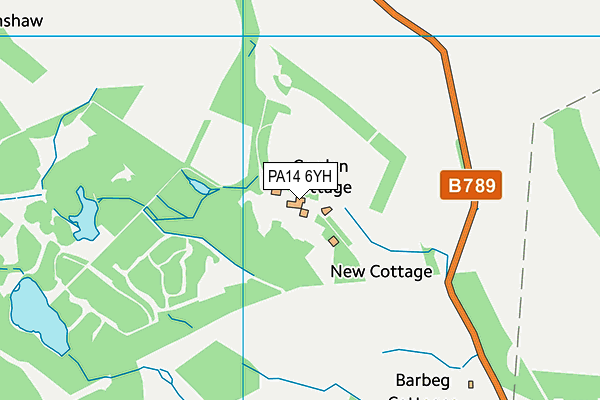 PA14 6YH map - OS VectorMap District (Ordnance Survey) PA14 6YH map - OS VectorMap District (Ordnance Survey)