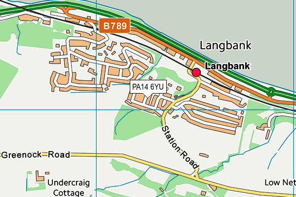 PA14 6YU map - OS VectorMap District (Ordnance Survey) PA14 6YU map - OS VectorMap District (Ordnance Survey)