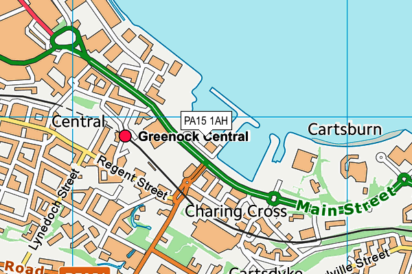 PA15 1AH map - OS VectorMap District (Ordnance Survey) PA15 1AH map - OS VectorMap District (Ordnance Survey)