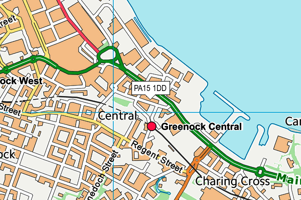 PA15 1DD map - OS VectorMap District (Ordnance Survey) PA15 1DD map - OS VectorMap District (Ordnance Survey)