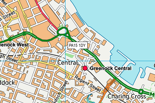PA15 1DY map - OS VectorMap District (Ordnance Survey) PA15 1DY map - OS VectorMap District (Ordnance Survey)