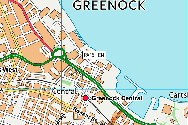 PA15 1EN map - OS VectorMap District (Ordnance Survey)