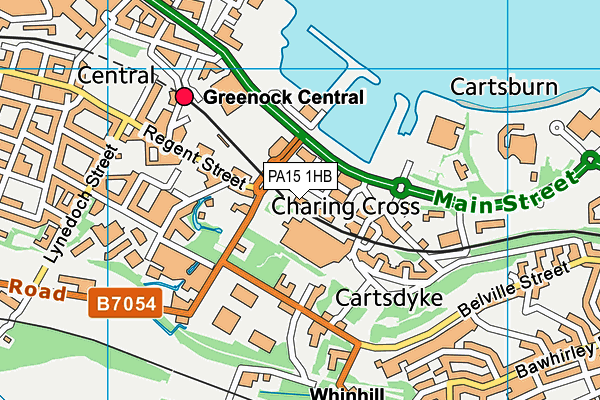 PA15 1HB map - OS VectorMap District (Ordnance Survey) PA15 1HB map - OS VectorMap District (Ordnance Survey)