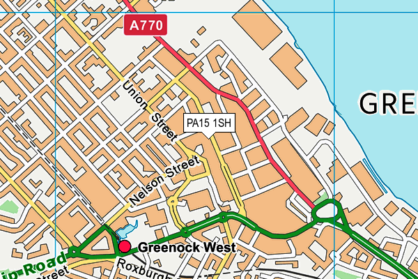 PA15 1SH map - OS VectorMap District (Ordnance Survey) PA15 1SH map - OS VectorMap District (Ordnance Survey)