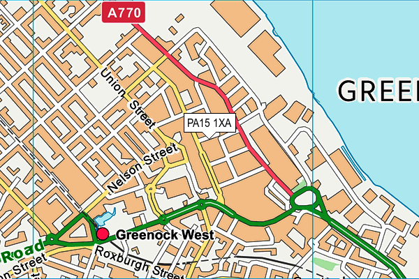 PA15 1XA map - OS VectorMap District (Ordnance Survey) PA15 1XA map - OS VectorMap District (Ordnance Survey)