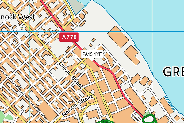 PA15 1YF map - OS VectorMap District (Ordnance Survey) PA15 1YF map - OS VectorMap District (Ordnance Survey)