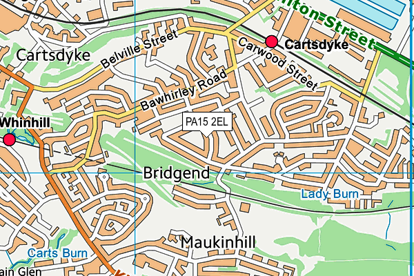 PA15 2EL map - OS VectorMap District (Ordnance Survey) PA15 2EL map - OS VectorMap District (Ordnance Survey)