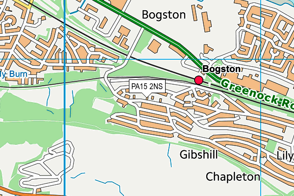 PA15 2NS map - OS VectorMap District (Ordnance Survey) PA15 2NS map - OS VectorMap District (Ordnance Survey)