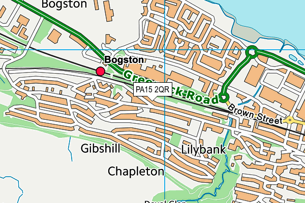 PA15 2QR map - OS VectorMap District (Ordnance Survey) PA15 2QR map - OS VectorMap District (Ordnance Survey)