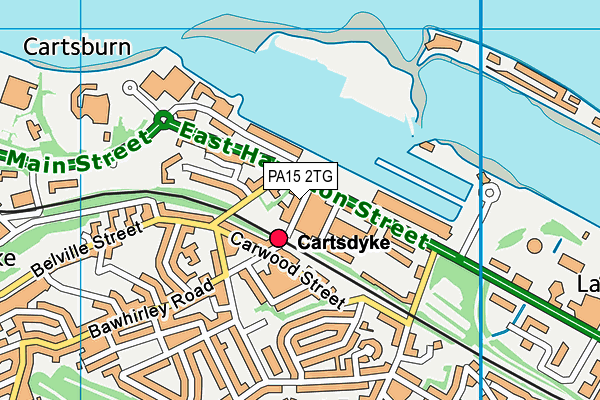 PA15 2TG map - OS VectorMap District (Ordnance Survey) PA15 2TG map - OS VectorMap District (Ordnance Survey)