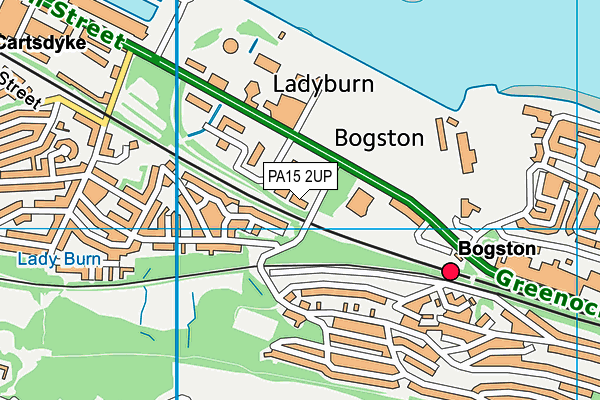 PA15 2UP map - OS VectorMap District (Ordnance Survey)