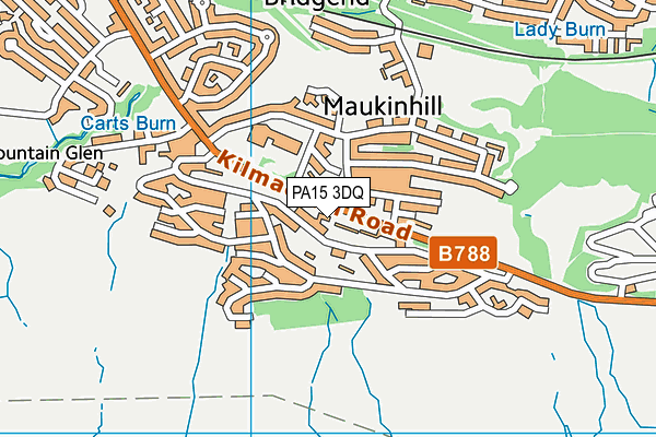 PA15 3DQ map - OS VectorMap District (Ordnance Survey) PA15 3DQ map - OS VectorMap District (Ordnance Survey)