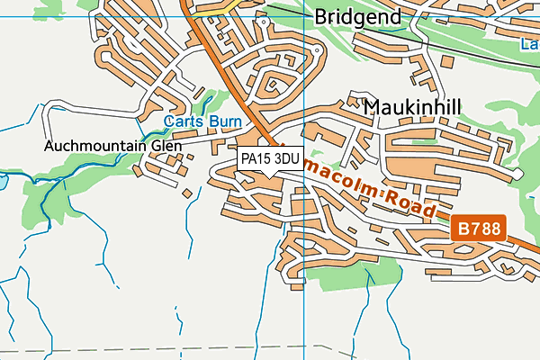 PA15 3DU map - OS VectorMap District (Ordnance Survey) PA15 3DU map - OS VectorMap District (Ordnance Survey)
