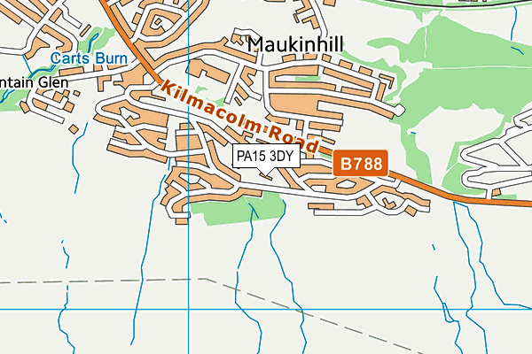 PA15 3DY map - OS VectorMap District (Ordnance Survey) PA15 3DY map - OS VectorMap District (Ordnance Survey)