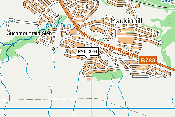 PA15 3EH map - OS VectorMap District (Ordnance Survey)