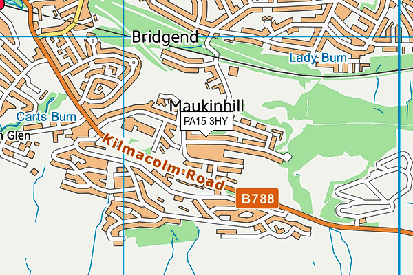 PA15 3HY map - OS VectorMap District (Ordnance Survey) PA15 3HY map - OS VectorMap District (Ordnance Survey)
