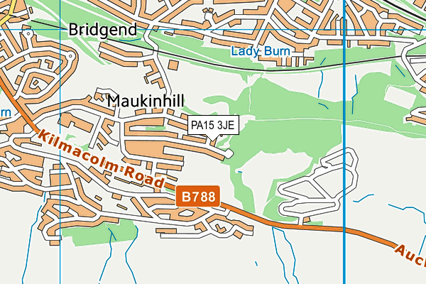 PA15 3JE map - OS VectorMap District (Ordnance Survey) PA15 3JE map - OS VectorMap District (Ordnance Survey)