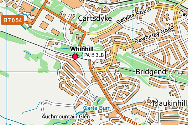 PA15 3LB map - OS VectorMap District (Ordnance Survey) PA15 3LB map - OS VectorMap District (Ordnance Survey)