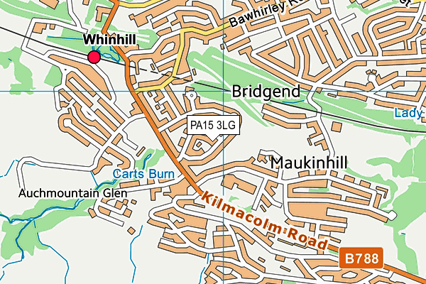 PA15 3LG map - OS VectorMap District (Ordnance Survey) PA15 3LG map - OS VectorMap District (Ordnance Survey)