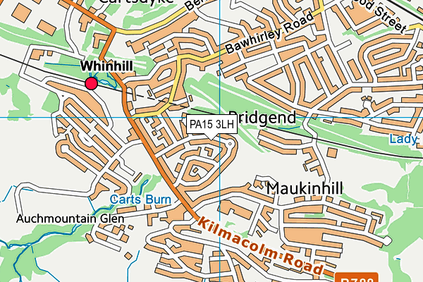 PA15 3LH map - OS VectorMap District (Ordnance Survey) PA15 3LH map - OS VectorMap District (Ordnance Survey)