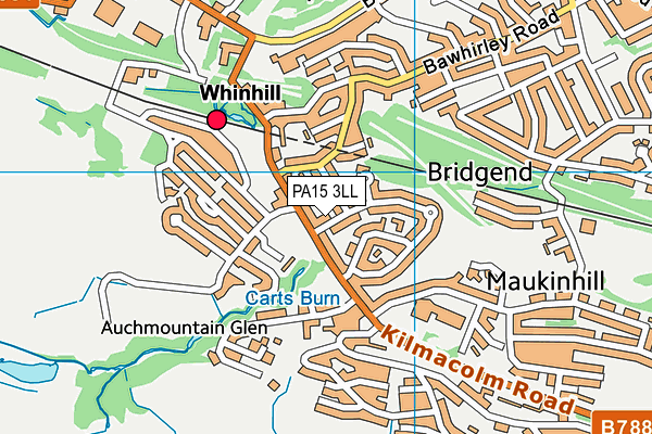 PA15 3LL map - OS VectorMap District (Ordnance Survey) PA15 3LL map - OS VectorMap District (Ordnance Survey)