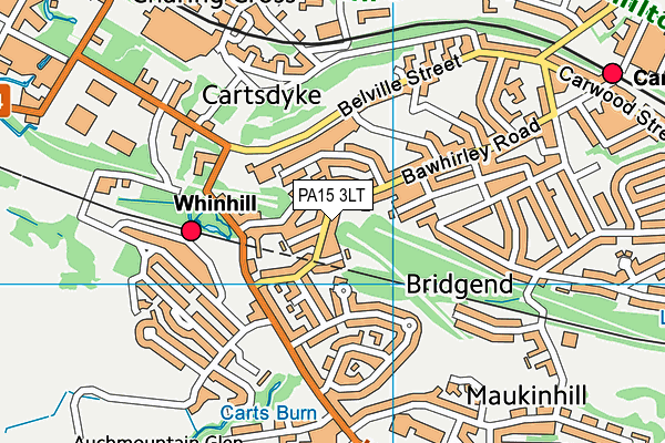 PA15 3LT map - OS VectorMap District (Ordnance Survey) PA15 3LT map - OS VectorMap District (Ordnance Survey)
