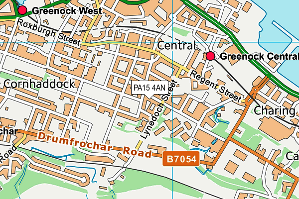 PA15 4AN map - OS VectorMap District (Ordnance Survey) PA15 4AN map - OS VectorMap District (Ordnance Survey)
