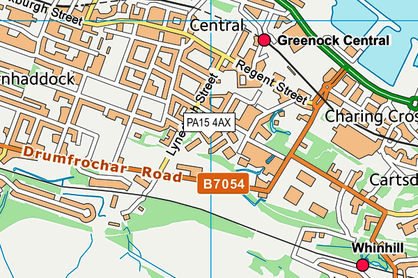PA15 4AX map - OS VectorMap District (Ordnance Survey) PA15 4AX map - OS VectorMap District (Ordnance Survey)