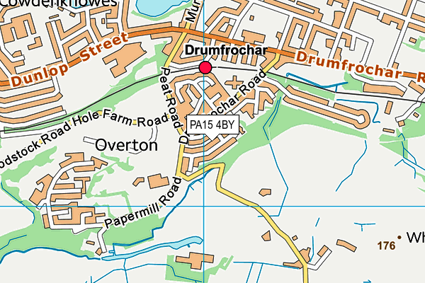 PA15 4BY map - OS VectorMap District (Ordnance Survey) PA15 4BY map - OS VectorMap District (Ordnance Survey)
