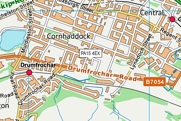 PA15 4EX map - OS VectorMap District (Ordnance Survey) PA15 4EX map - OS VectorMap District (Ordnance Survey)