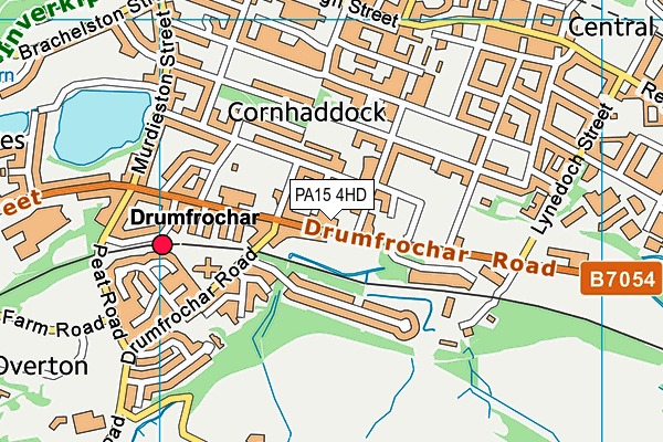 PA15 4HD map - OS VectorMap District (Ordnance Survey) PA15 4HD map - OS VectorMap District (Ordnance Survey)