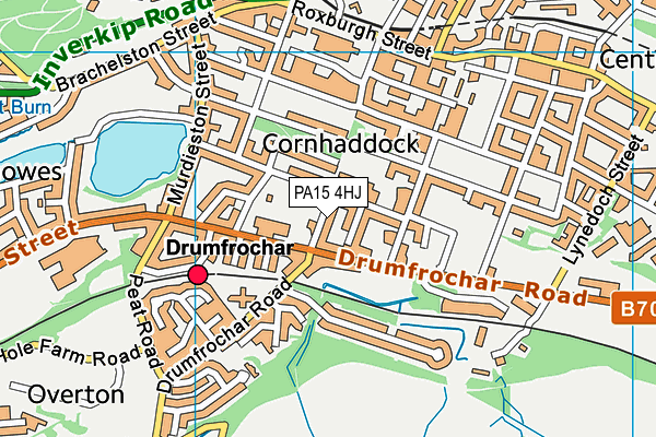 PA15 4HJ map - OS VectorMap District (Ordnance Survey) PA15 4HJ map - OS VectorMap District (Ordnance Survey)