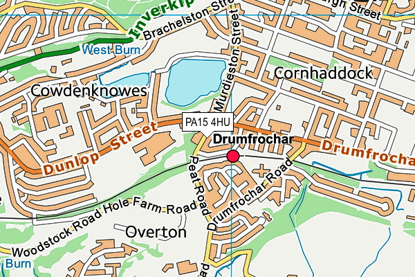 PA15 4HU map - OS VectorMap District (Ordnance Survey) PA15 4HU map - OS VectorMap District (Ordnance Survey)