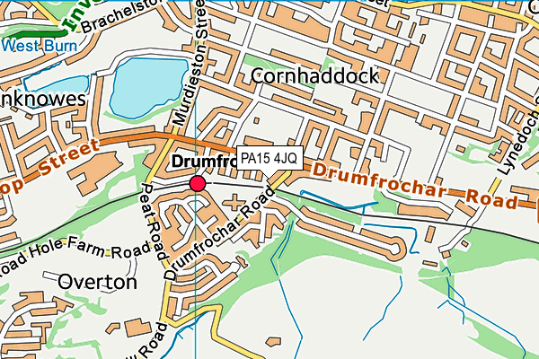 PA15 4JQ map - OS VectorMap District (Ordnance Survey) PA15 4JQ map - OS VectorMap District (Ordnance Survey)