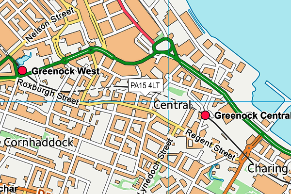 PA15 4LT map - OS VectorMap District (Ordnance Survey) PA15 4LT map - OS VectorMap District (Ordnance Survey)
