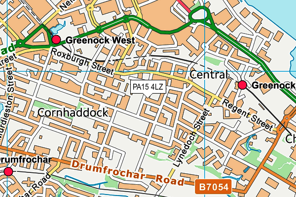 PA15 4LZ map - OS VectorMap District (Ordnance Survey) PA15 4LZ map - OS VectorMap District (Ordnance Survey)