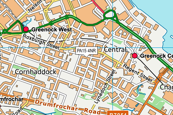 PA15 4NR map - OS VectorMap District (Ordnance Survey)