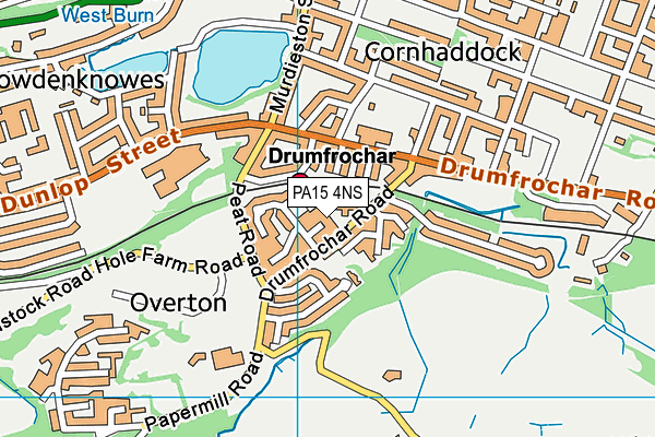PA15 4NS map - OS VectorMap District (Ordnance Survey) PA15 4NS map - OS VectorMap District (Ordnance Survey)
