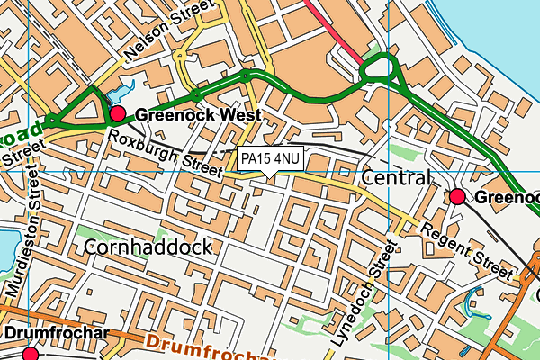 PA15 4NU map - OS VectorMap District (Ordnance Survey) PA15 4NU map - OS VectorMap District (Ordnance Survey)