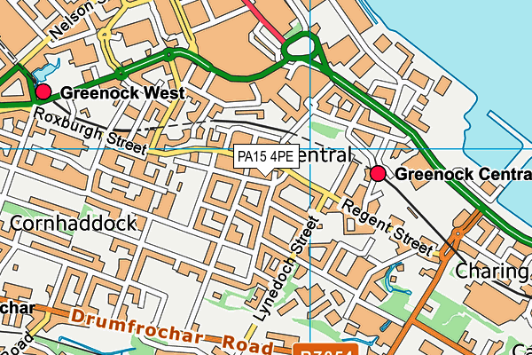 PA15 4PE map - OS VectorMap District (Ordnance Survey) PA15 4PE map - OS VectorMap District (Ordnance Survey)