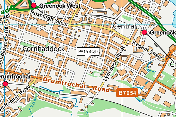 PA15 4QD map - OS VectorMap District (Ordnance Survey) PA15 4QD map - OS VectorMap District (Ordnance Survey)