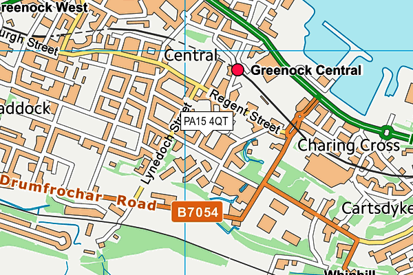 PA15 4QT map - OS VectorMap District (Ordnance Survey) PA15 4QT map - OS VectorMap District (Ordnance Survey)