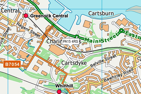 PA15 4RS map - OS VectorMap District (Ordnance Survey)