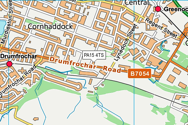 PA15 4TS map - OS VectorMap District (Ordnance Survey) PA15 4TS map - OS VectorMap District (Ordnance Survey)