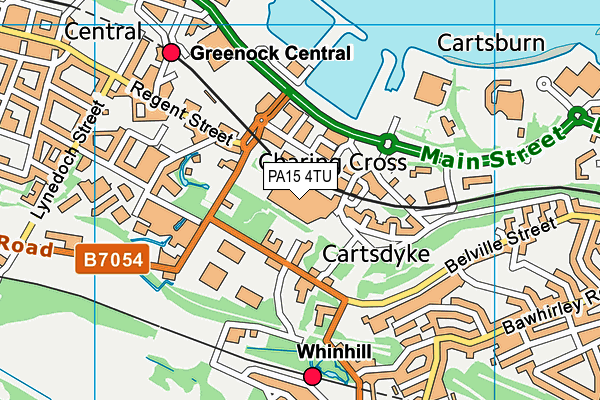 PA15 4TU map - OS VectorMap District (Ordnance Survey)