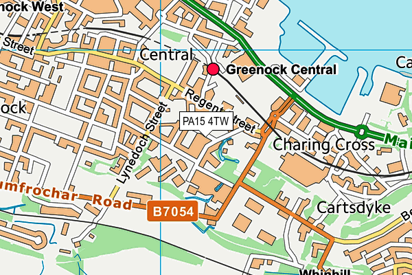 PA15 4TW map - OS VectorMap District (Ordnance Survey) PA15 4TW map - OS VectorMap District (Ordnance Survey)