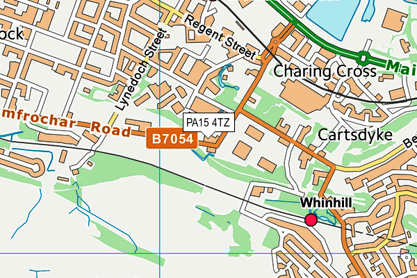 PA15 4TZ map - OS VectorMap District (Ordnance Survey) PA15 4TZ map - OS VectorMap District (Ordnance Survey)