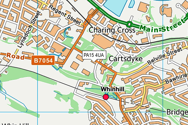 PA15 4UA map - OS VectorMap District (Ordnance Survey) PA15 4UA map - OS VectorMap District (Ordnance Survey)