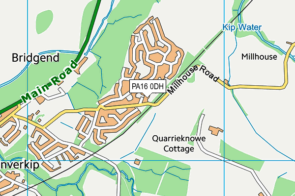 PA16 0DH map - OS VectorMap District (Ordnance Survey) PA16 0DH map - OS VectorMap District (Ordnance Survey)